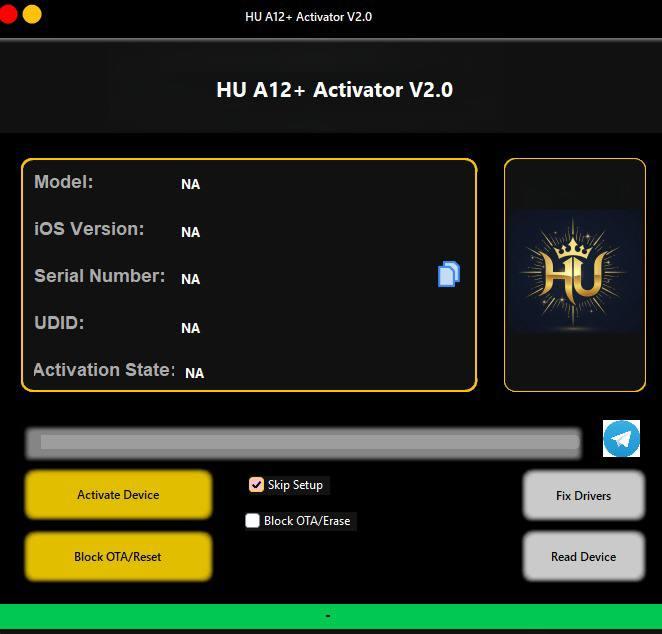 HU A12+ Activator Premium Windows Tool Bypass 2025 6S-17 PRO MAX SUPPORT {IOS 14 - 26.2 BETA 1}