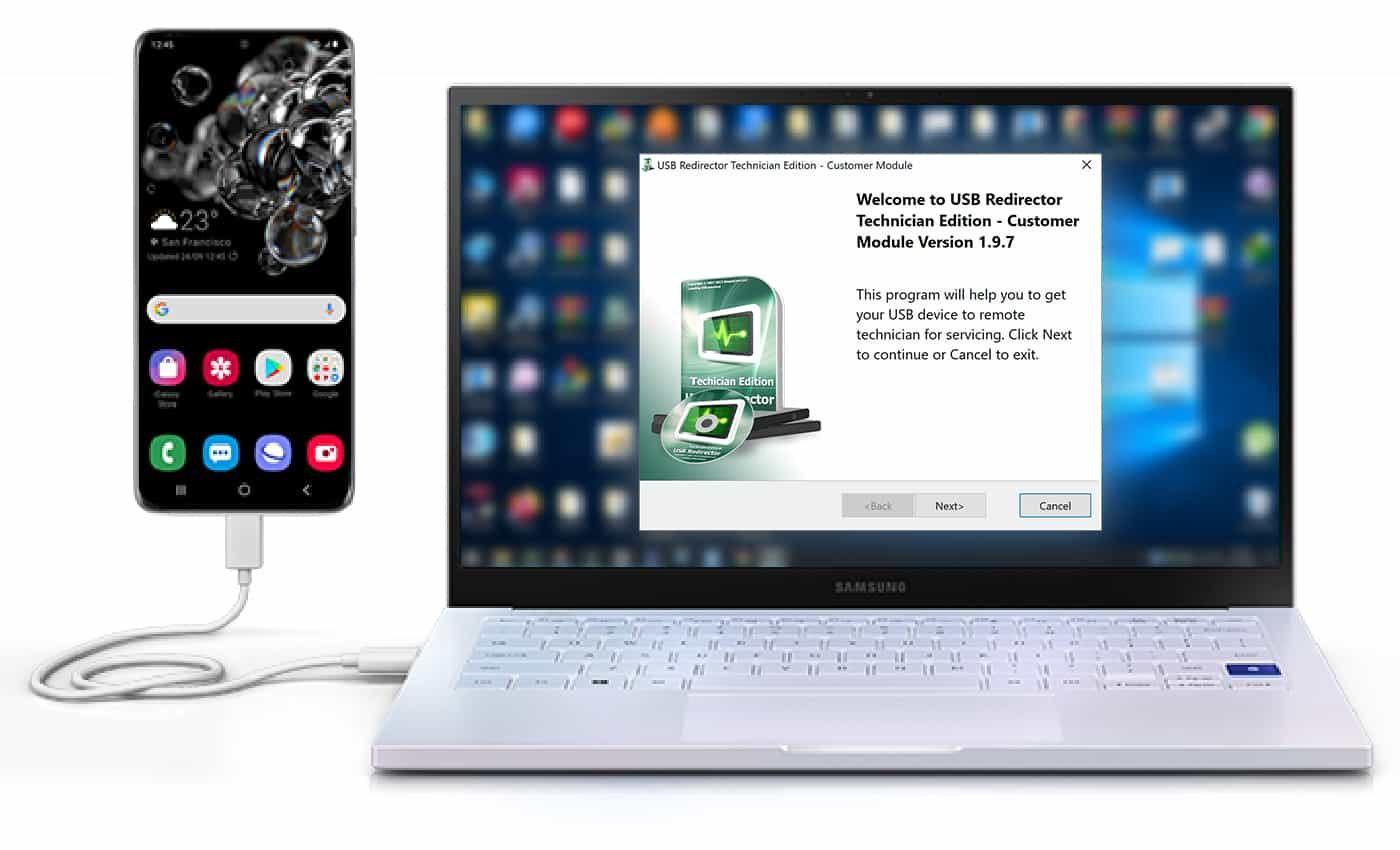 SAMSUNG FRP UAE BY USB Redirector
