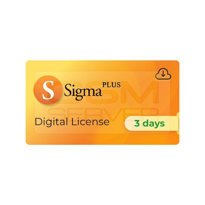 #6328 Sigma Plus Digital License Activation for - 3 Days [ AUTO API ]